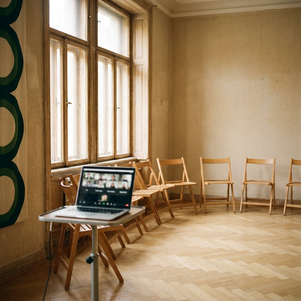 Moodboard: Seminarraum Blankenese bei Tageslicht